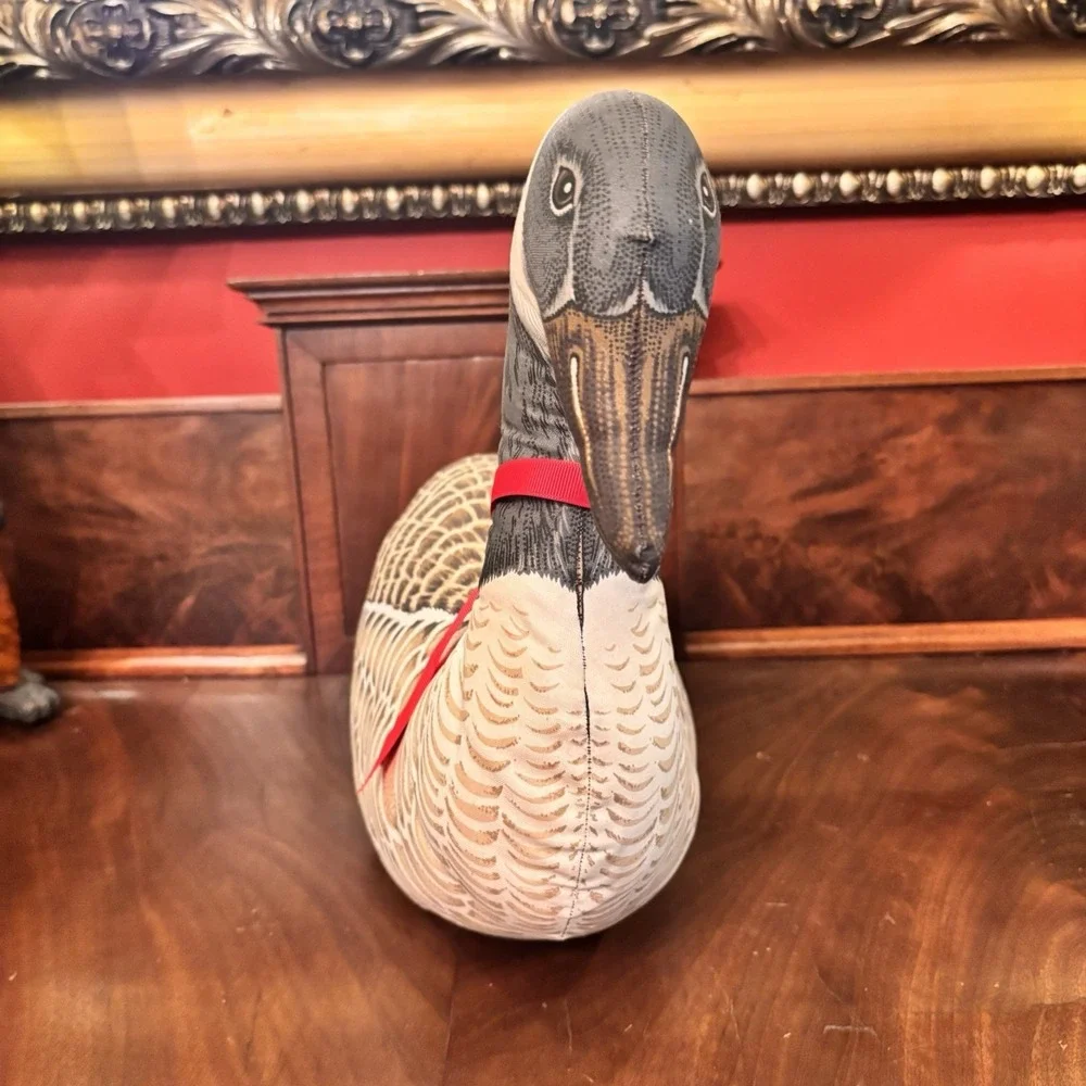 Vintage Canada Goose Plush Doorstop Decorative Pillow 17